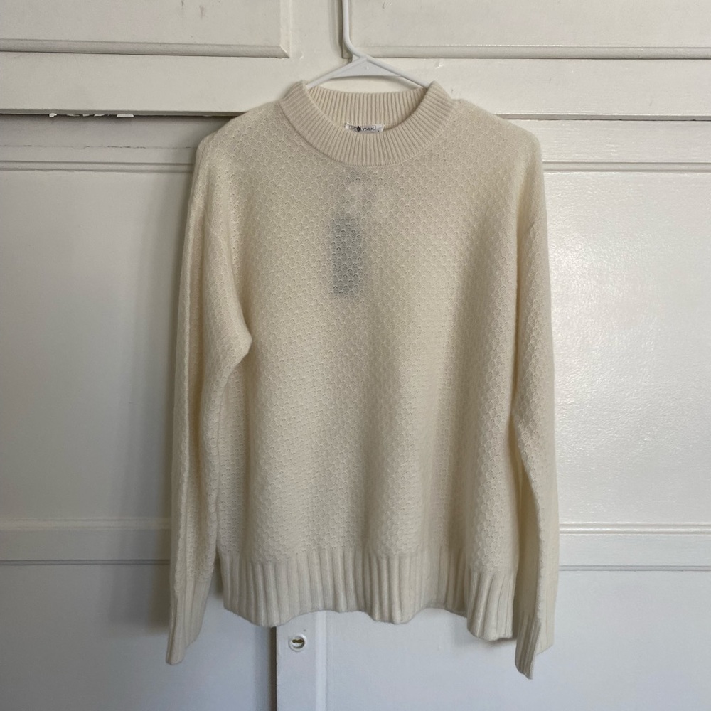 Cashmere Sweater  - LILYSILK Relaxed Honeycomb Knot